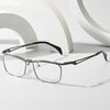 Titanium Vintage Square Flip Cover Eyeglasses Frames 11488