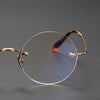 Titanium Rimless Oval Glasses Frames ZY007