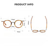 Titanium Vintage Round Eyeglasses Frames SH F85676