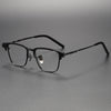 Titanium Vintage Square Eyeglasses Frames S-02T