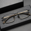 Retro Titanium Square Glasses Frame 07519