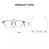 Titanium Vintage Oval Eyeglasses Frames respect-dome