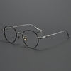 Titanium Vintage Round Eyeglasses FramesBK-GP401