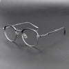 Ngo Vintage Round Titanium Foldable Eyeglasses Frame