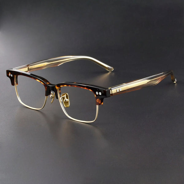 Finn Retro Rectangle Titanium Glasses Frame