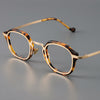 Titanium Vintage Round Eyeglasses Frames STMOP7