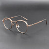Ngo Vintage Round Titanium Foldable Eyeglasses Frame