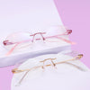 WOMEN'S FASHION DIAMOND FRAMELESS HD ANTI-BLUE LIGHT READING GLASSES