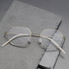 Titanium Vintage Geometric Eyeglasses FramesRICHELLE