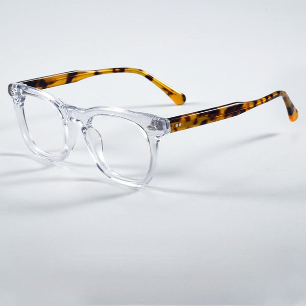 Cesar Retro Rectangle Acetate Glasses Frame