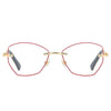 WOMEN'S FASHION BUTTERFLY SHAPE FRAMELESS ANTI-BLUE LIGHT READING GLASSES