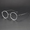 Titanium Vintage Round Eyeglasses Frames 80924