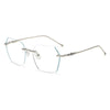 WOMEN'S FASHION FRAMELESS CUT-EDGE FINE FLASH ANTI-BLUE LIGHT READING GLASSES