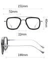 Retro Titanium Square Glasses Frame ST 7806