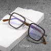 Platte Vintage Polygonal Titanium Glasses Frame