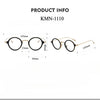 Titanium Vintage Round Eyeglasses Frames KMN1110 KMN1111