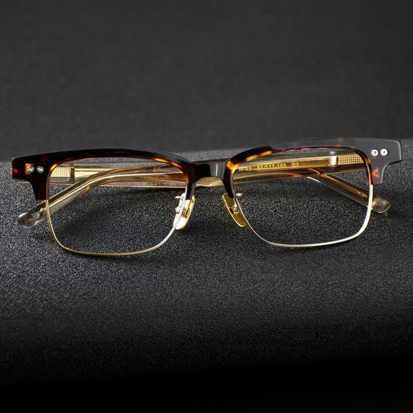 Finn Retro Rectangle Titanium Glasses Frame