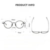 Titanium Vintage Round Eyeglasses Frames 186