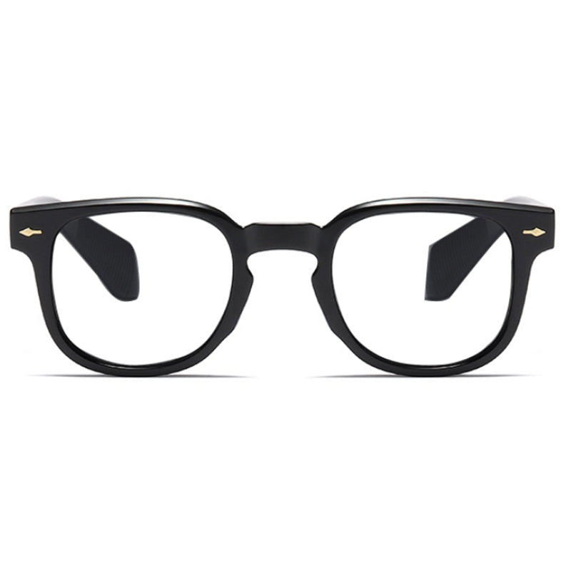 Bruce Vintage Rivet Square Glasses Frame – Charmoo