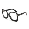 Black Fashion Glasses Frames Retro Leopard Clear Prescription Frame