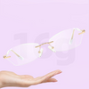 WOMEN'S FASHION DIAMOND FRAMELESS HD ANTI-BLUE LIGHT READING GLASSES