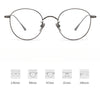 Titanium Vintage Round Eyeglasses Frames ST GWS-835