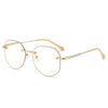 WOMEN'S COMFORT HD FRAMELESS POLYGON ANTI-BLUE LIGHT READING GLASSES