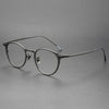 North Ultra-light Pure Titanium Vintage Round Eyeglasses Frame
