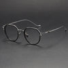 Titanium Geometric Glasses Frame 80925