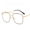 Oversize Aviator Metal Women Glasses