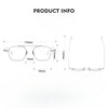 Retro Titanium Square Glasses Frame KMN9501