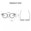 Titanium Vintage Round Eyeglasses Frames BRAGILE +