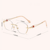 WOMEN'S ULTRA-LIGHT FASHION DIAMOND FRAMELESS ANTI-BLUE LIGHT READING GLASSES