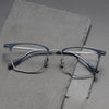 Retro Titanium Square Glasses Frame 70814