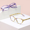 LADIES FASHION CAT EYE FRAME ANTI-BLUE LIGHT READING GLASSES