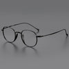 Titanium Vintage Oval Eyeglasses Frames 200132