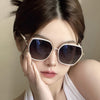 WOMEN'S FASHION LARGE FRAME GLITTER ANTI-BLUE LIGHT GLASSES