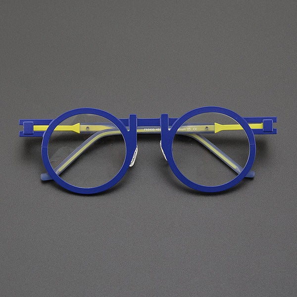 Dell Titanium Round Glasses Frame