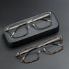 Lingo Titanium Vintage Rectangle Eyeglasses Frames