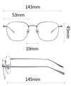 Retro Titanium Square Glasses FrameST19013