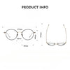 Titanium Vintage Round Eyeglasses Frames chord-C