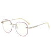 WOMEN'S COMFORT HD FRAMELESS POLYGON ANTI-BLUE LIGHT READING GLASSES