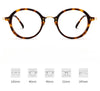 Titanium Vintage Round Eyeglasses FramesBT55003