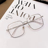 Computer Glasses Frame Women Men Anti Blue Light Alloy Eyewear Blocking Square Spectacle Transparent Glasses Optical