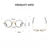 Titanium Vintage Round Eyeglasses Frames 1013H