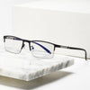 MEN'S FASHIONABLE HALF-FRAME ANTI-BLUE LIGHT READING GLASSES