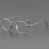 Titanium Vintage Oval Eyeglasses Frames 200132