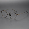 Titanium Vintage Round Eyeglasses Frames 186