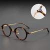 Titanium Vintage Round Eyeglasses FramesBT55003