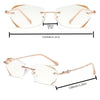 Ultra-light Anti-blue Light Rimless Presbyopia Glasses